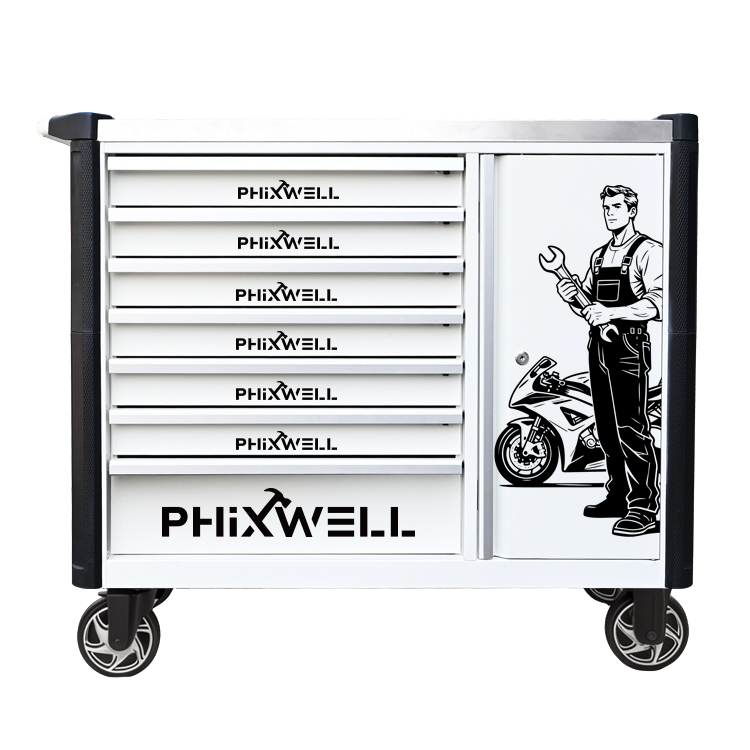 719516 PHIXWELL Nowy model szafki narzędziowej z 7 szufladami