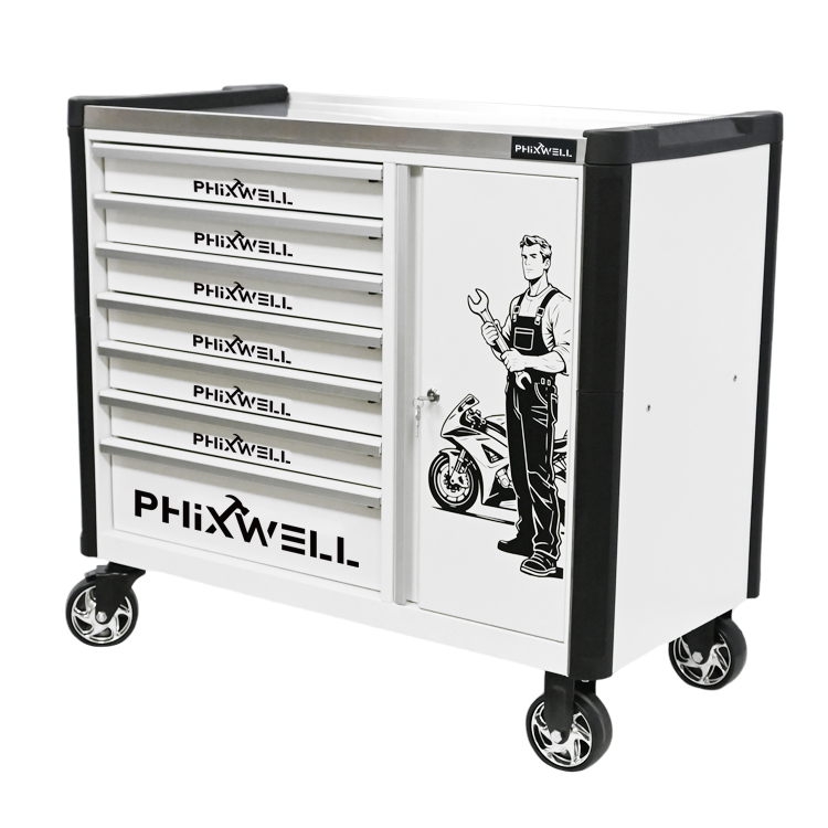 719516 PHIXWELL Nowy model szafki narzędziowej z 7 szufladami