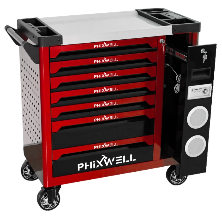 719512 PHIXWELL nowy model szafki narzędziowej z głośnikiem
